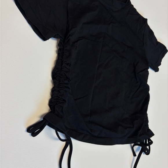 High Neck Ruched Tee - Picture 3 of 4